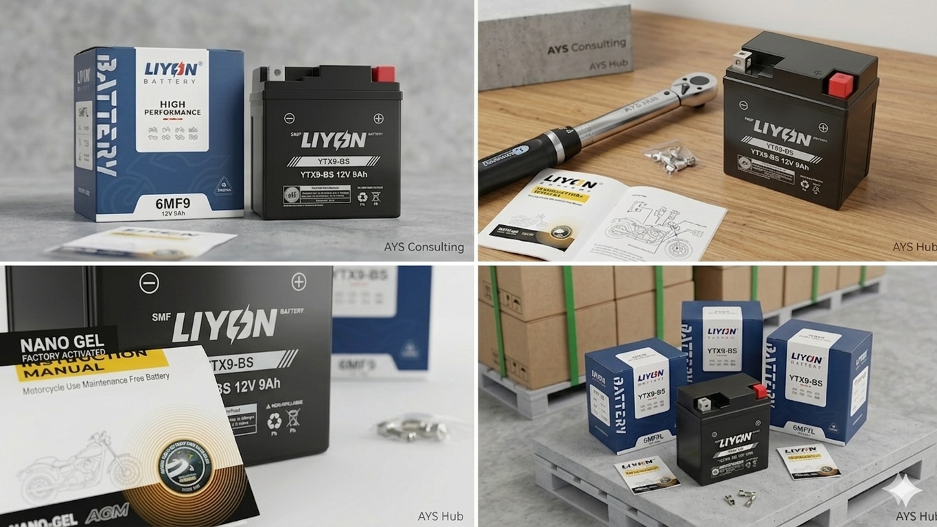 LIYON YTX9-BS (6MF9) - Power für Sportler & Naked-Bikes